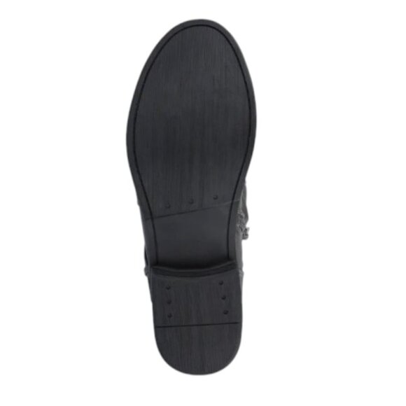 Journee Collection Gray Faux Leather Stormy Rutched Side Riding Boots – Size 8 - Picture 5 of 16